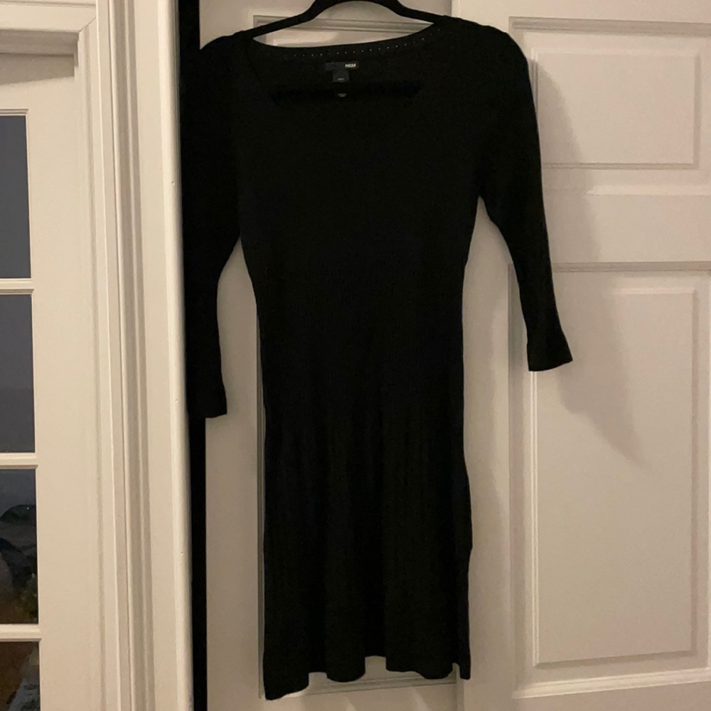 H&M black sweater dress